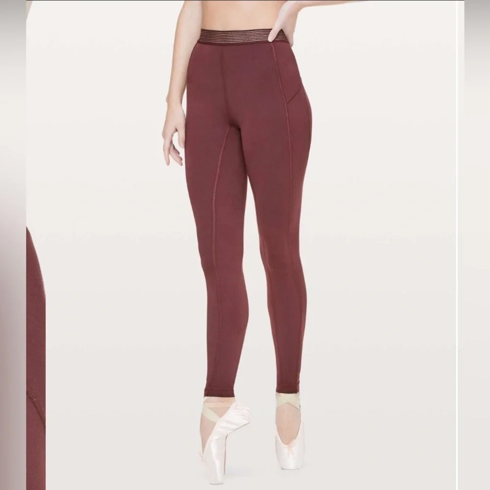 Lululemon Principal Dancer Golden Lining Leggings- Like New